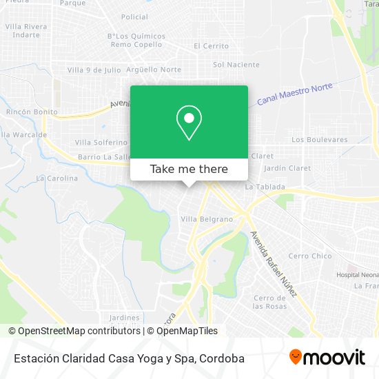 Mapa de Estación Claridad Casa Yoga y Spa