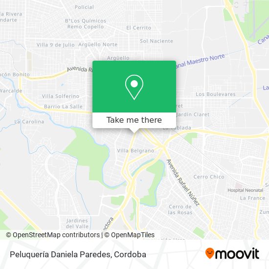 Peluquería Daniela Paredes map