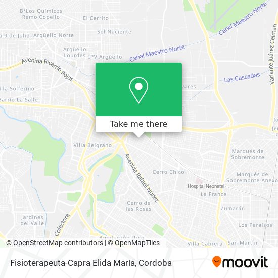Fisioterapeuta-Capra Elida María map