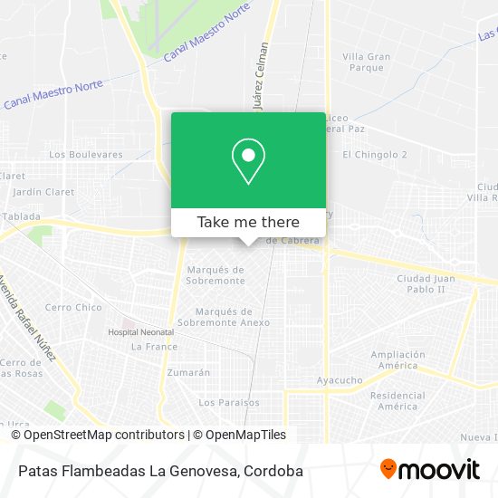 Patas Flambeadas La Genovesa map