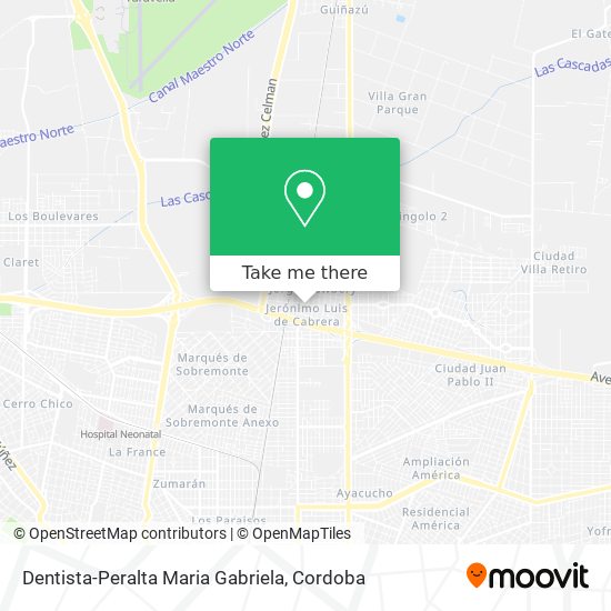 Dentista-Peralta Maria Gabriela map