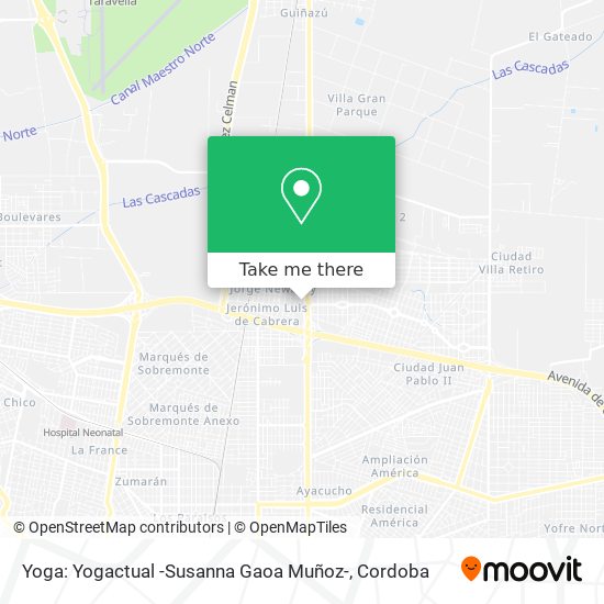 Yoga: Yogactual -Susanna Gaoa Muñoz- map