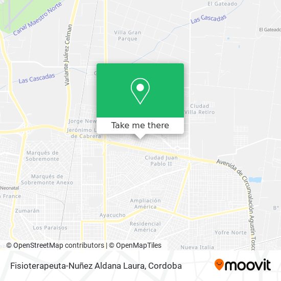 Fisioterapeuta-Nuñez Aldana Laura map