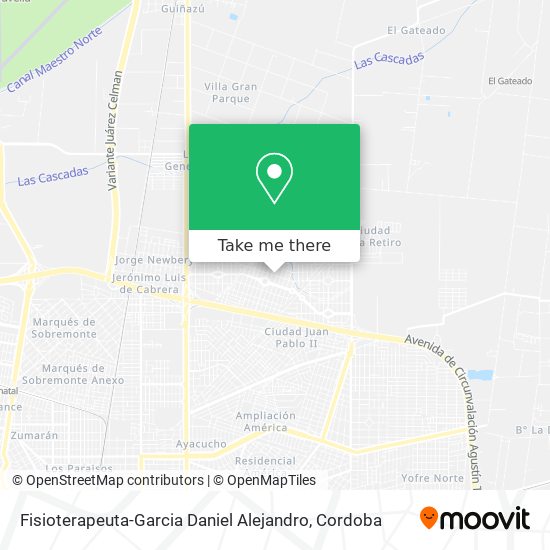 Mapa de Fisioterapeuta-Garcia Daniel Alejandro