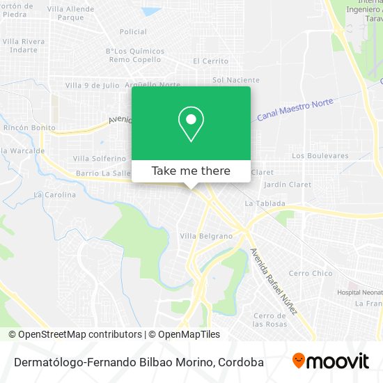 Mapa de Dermatólogo-Fernando Bilbao Morino