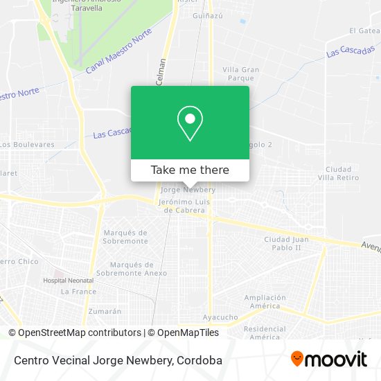 Centro Vecinal Jorge Newbery map