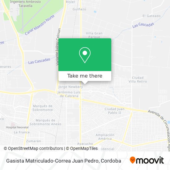 Mapa de Gasista Matriculado-Correa Juan Pedro