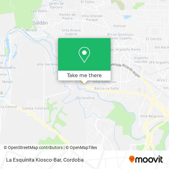 La Esquinita Kiosco-Bar map