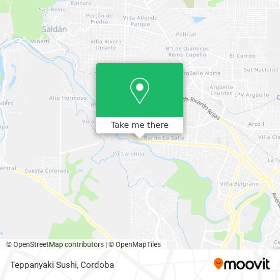 Mapa de Teppanyaki Sushi