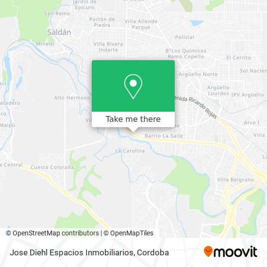 Jose Diehl Espacios Inmobiliarios map