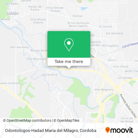 Mapa de Odontologos-Hadad Maria del Milagro