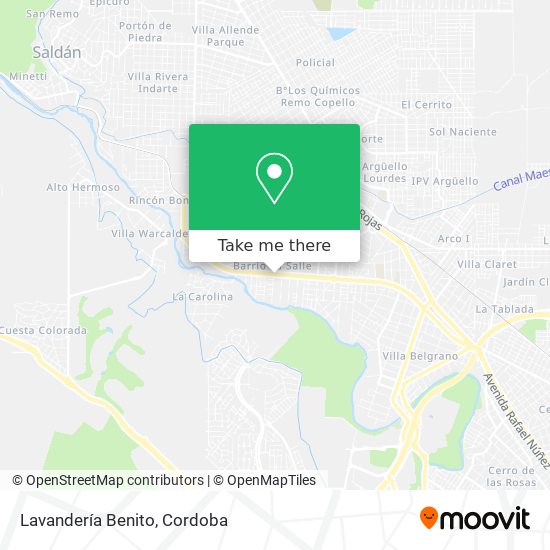 Mapa de Lavandería Benito