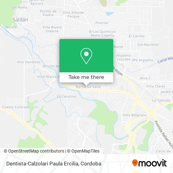 Dentista-Calzolari Paula Ercilia map
