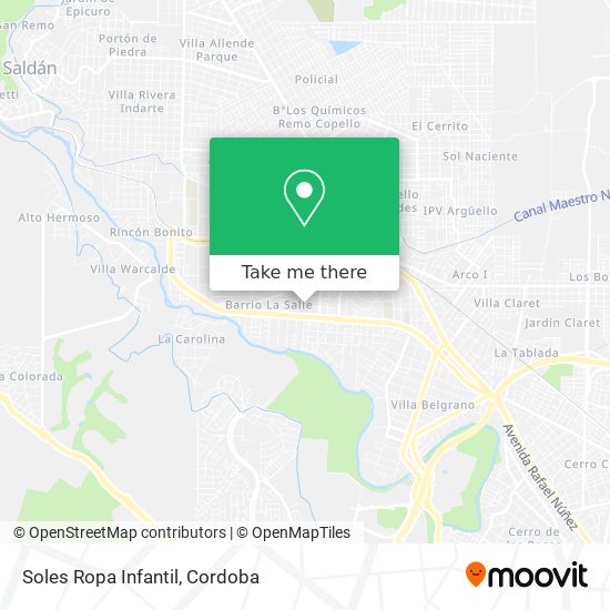 Mapa de Soles Ropa Infantil