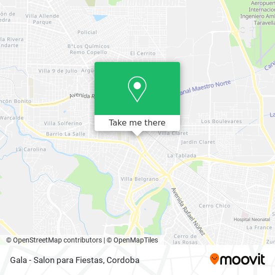 Gala - Salon para Fiestas map