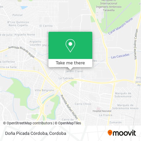 Doña Picada Córdoba map
