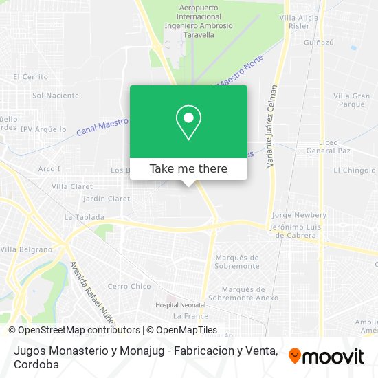 Jugos Monasterio y Monajug - Fabricacion y Venta map