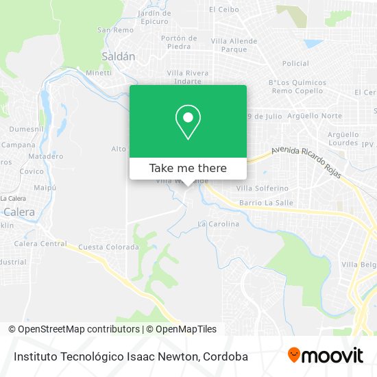 Mapa de Instituto Tecnológico Isaac Newton