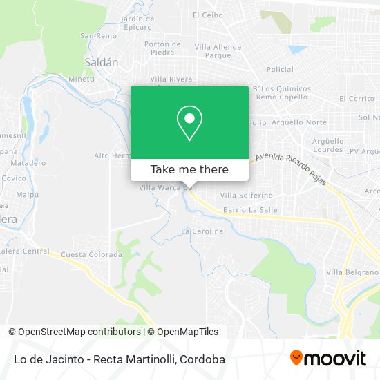 Mapa de Lo de Jacinto - Recta Martinolli