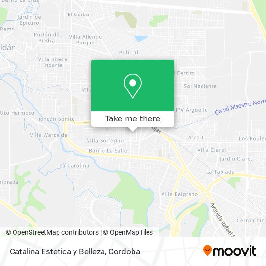 Catalina Estetica y Belleza map