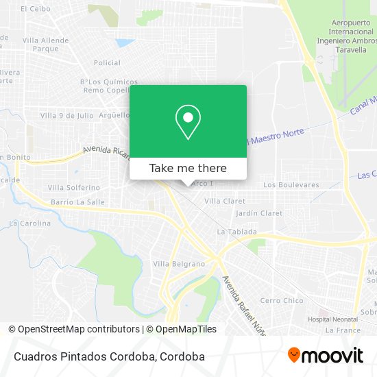 Mapa de Cuadros Pintados Cordoba