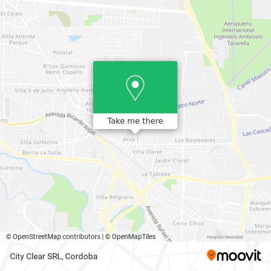 Mapa de City Clear SRL