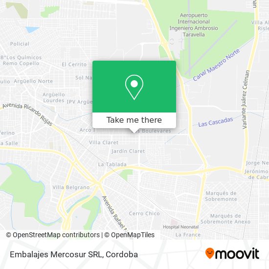 Mapa de Embalajes Mercosur SRL