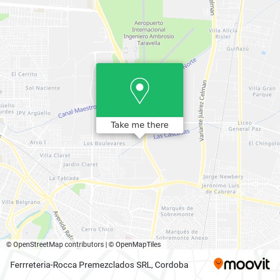 Ferrreteria-Rocca Premezclados SRL map