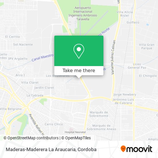 Maderas-Maderera La Araucaria map