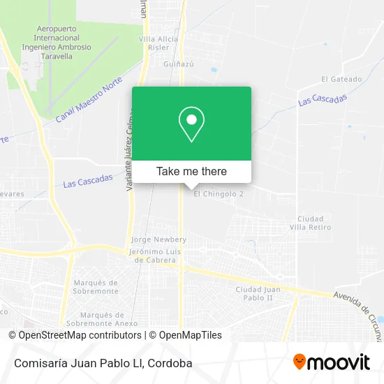 Mapa de Comisaría Juan Pablo Ll