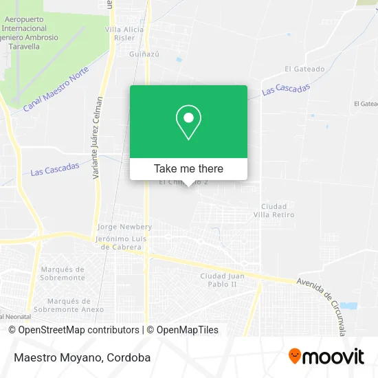 Maestro Moyano map