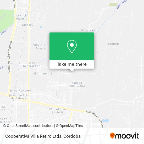 Mapa de Cooperativa Villa Retiro Ltda