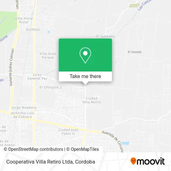 Mapa de Cooperativa Villa Retiro Ltda