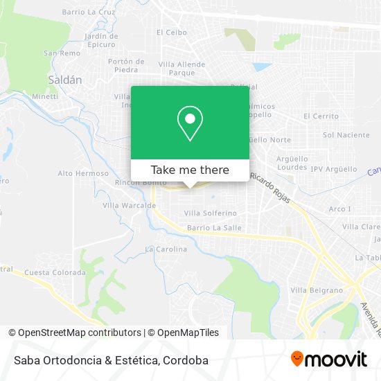 Mapa de Saba Ortodoncia & Estética