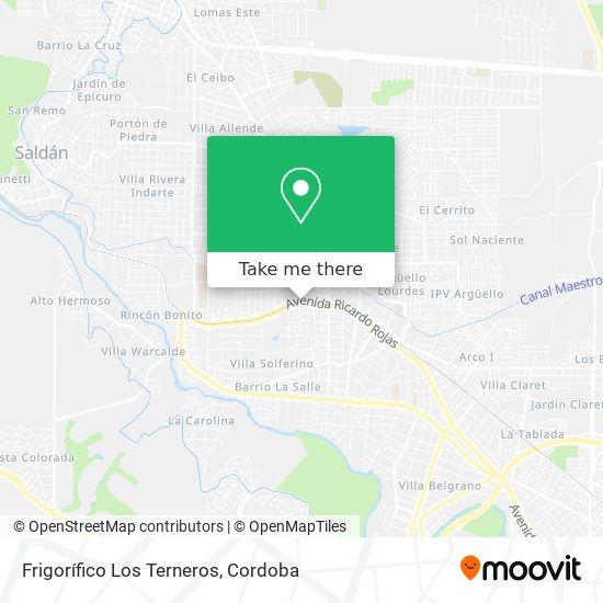 Frigorífico Los Terneros map
