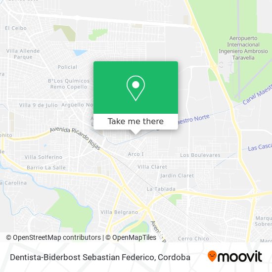 Mapa de Dentista-Biderbost Sebastian Federico