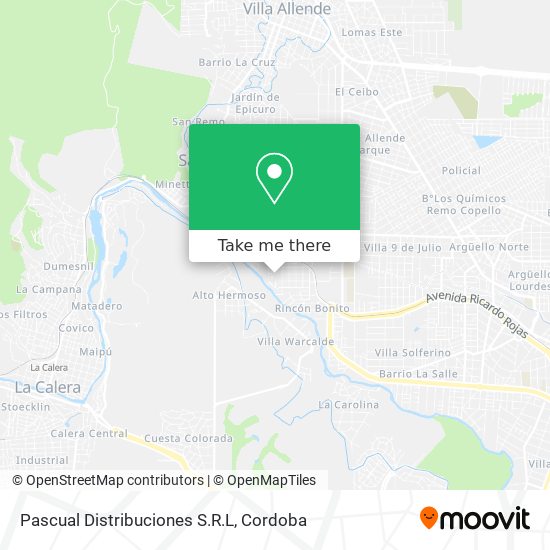 Mapa de Pascual Distribuciones S.R.L