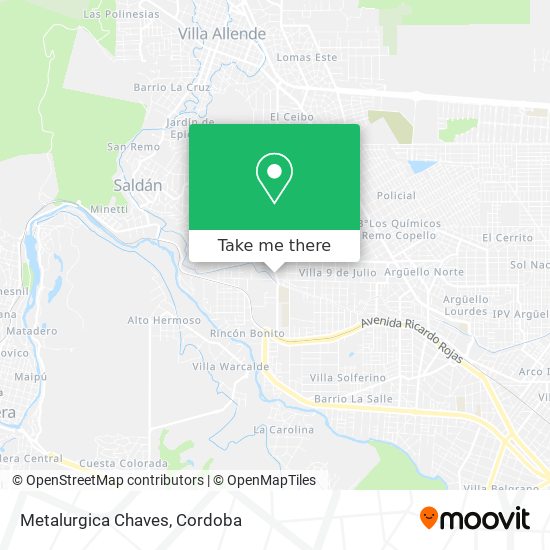 Mapa de Metalurgica Chaves