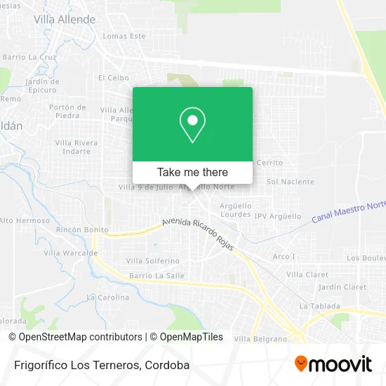 Frigorífico Los Terneros map