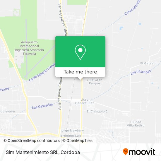 Mapa de Sim Mantenimiento SRL