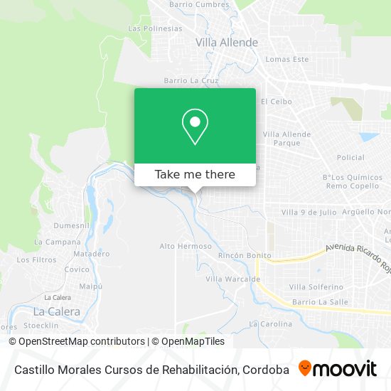 Mapa de Castillo Morales Cursos de Rehabilitación