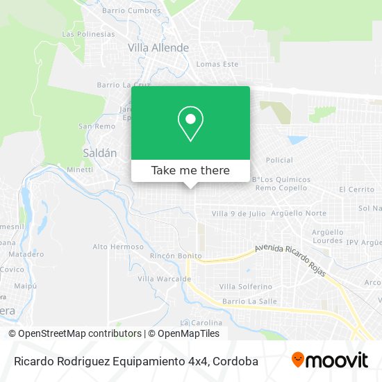 Mapa de Ricardo Rodriguez Equipamiento 4x4