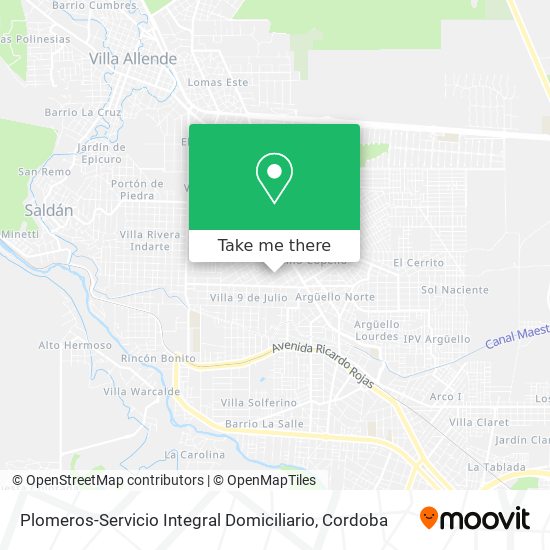 Plomeros-Servicio Integral Domiciliario map