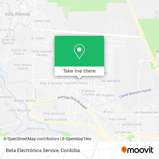 Beta Electrónica Service map