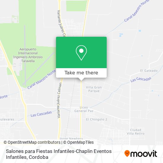 Salones para Fiestas Infantiles-Chaplin Eventos Infantiles map