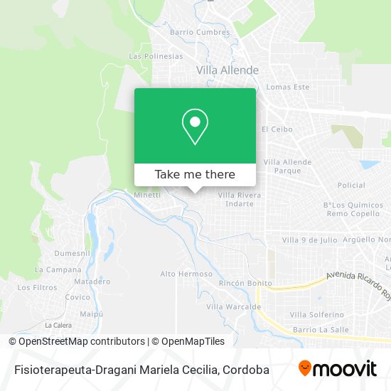 Fisioterapeuta-Dragani Mariela Cecilia map