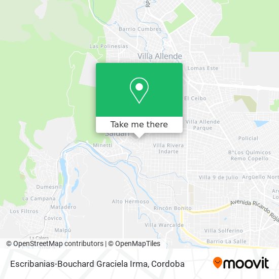 Escribanias-Bouchard Graciela Irma map