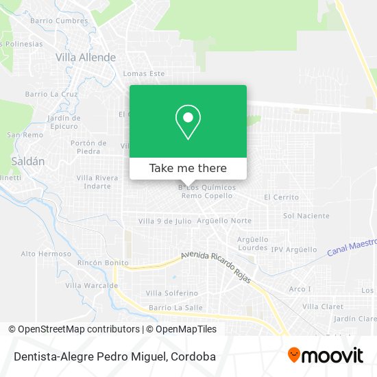 Mapa de Dentista-Alegre Pedro Miguel