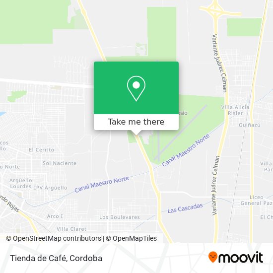 Mapa de Tienda de Café