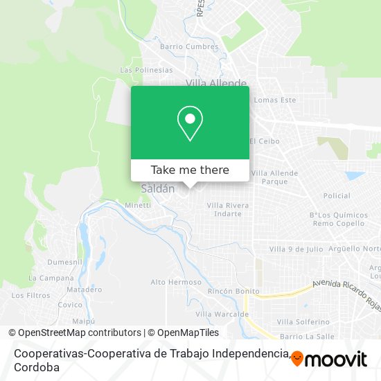 Cooperativas-Cooperativa de Trabajo Independencia map